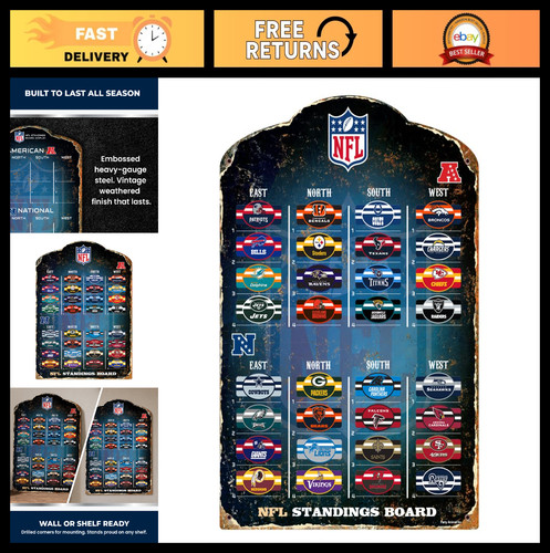 Magnetic nfl standings board - standings,